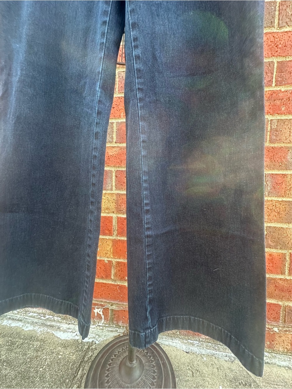 Ann Taylor Jeans Wide-Leg Denim Sailor Style Button Nautical Coastal Academia - Picture 9 of 16